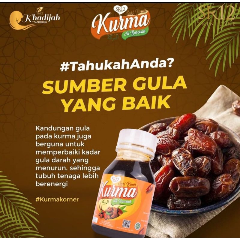 

SARI BUAH KURMA AL BAROKAH SR12/SARI KURMA MURNI TANPA CAMPURAN PEMANIS BUATAN (350 gr)