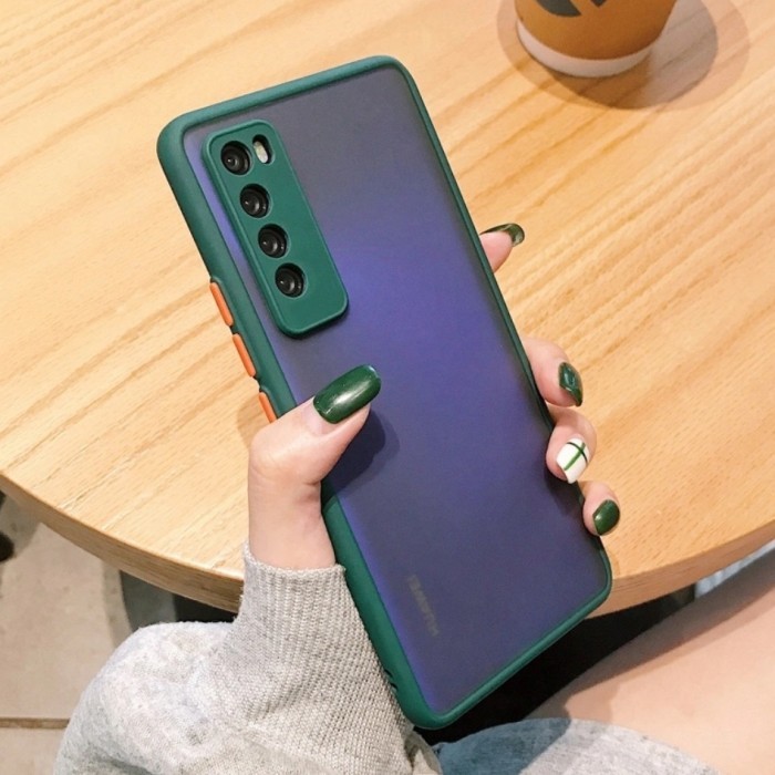 Casing Hard Soft Case Huawei Nova 7 5G Aero Translucent Camera Ring