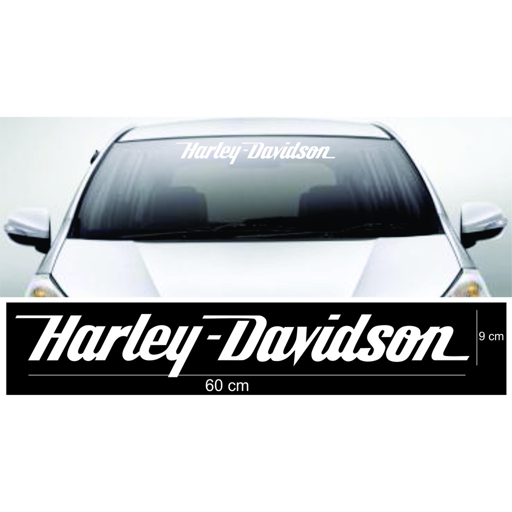 stiker harley davidson kaca mobil