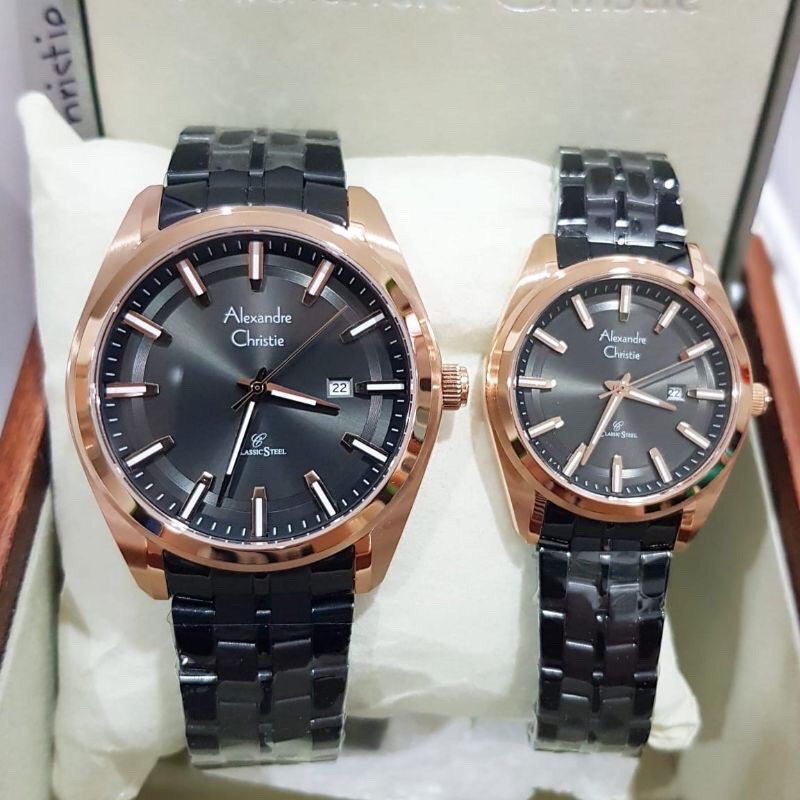 Jam Tangan Couple - Alexandre Christie AC 8637 Original - Garansi Resmi