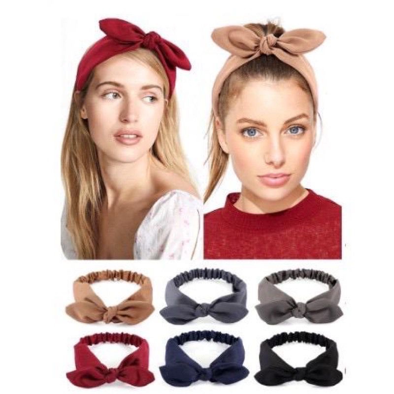 BANDO KOREA / BANDO SIMPUL PITA KARET / BANDANA KOREA / BANDO PITA KOREA