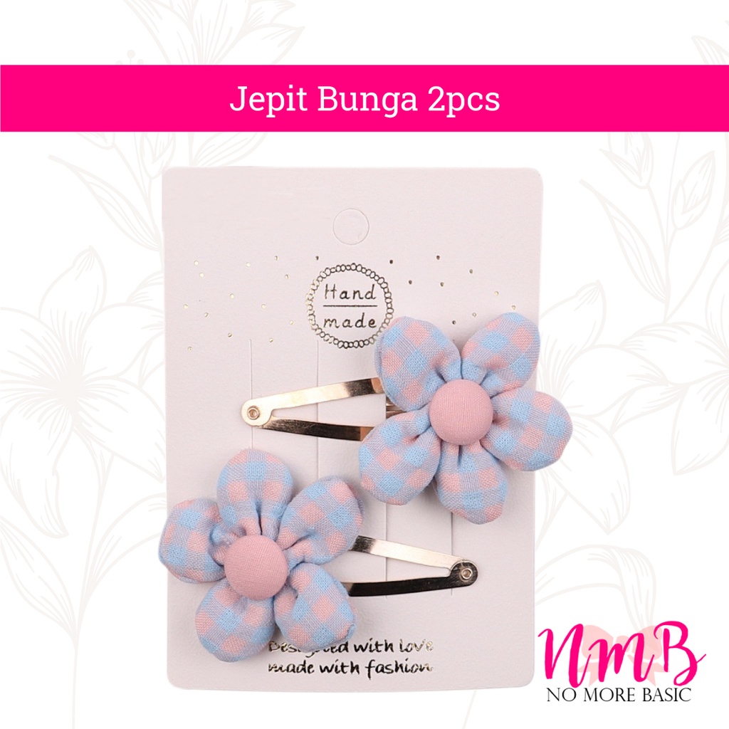 Jepitan Rambut Anak Perempuan Korea Set Jepitan Bunga 1 Set isi 2 pcs Rambut Anak Motif Lucu