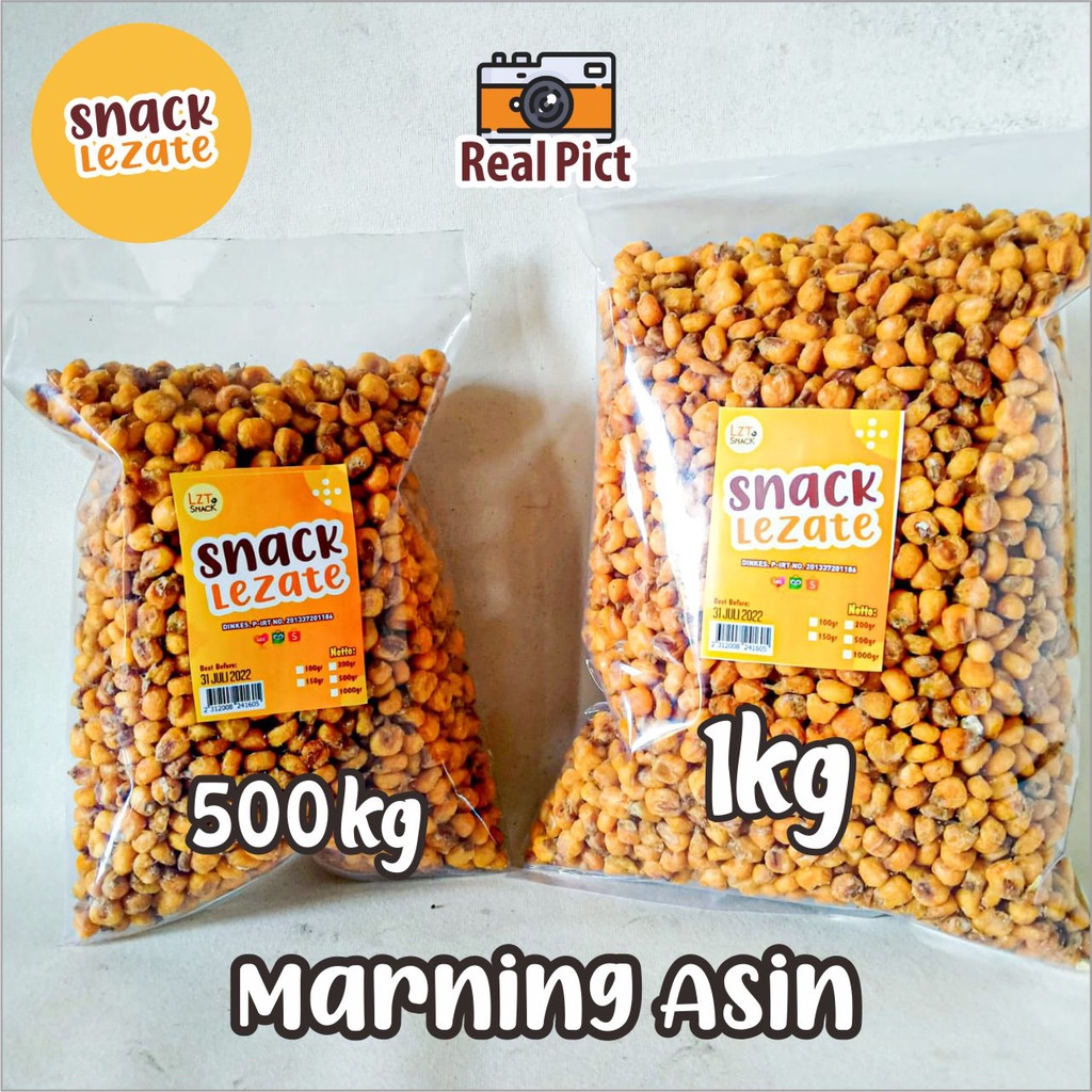 Jual Marning Jagung Asin 1kg Kiloan Gurih Renyah Murah Jagung Marning Asin Marneng Jagung 0732