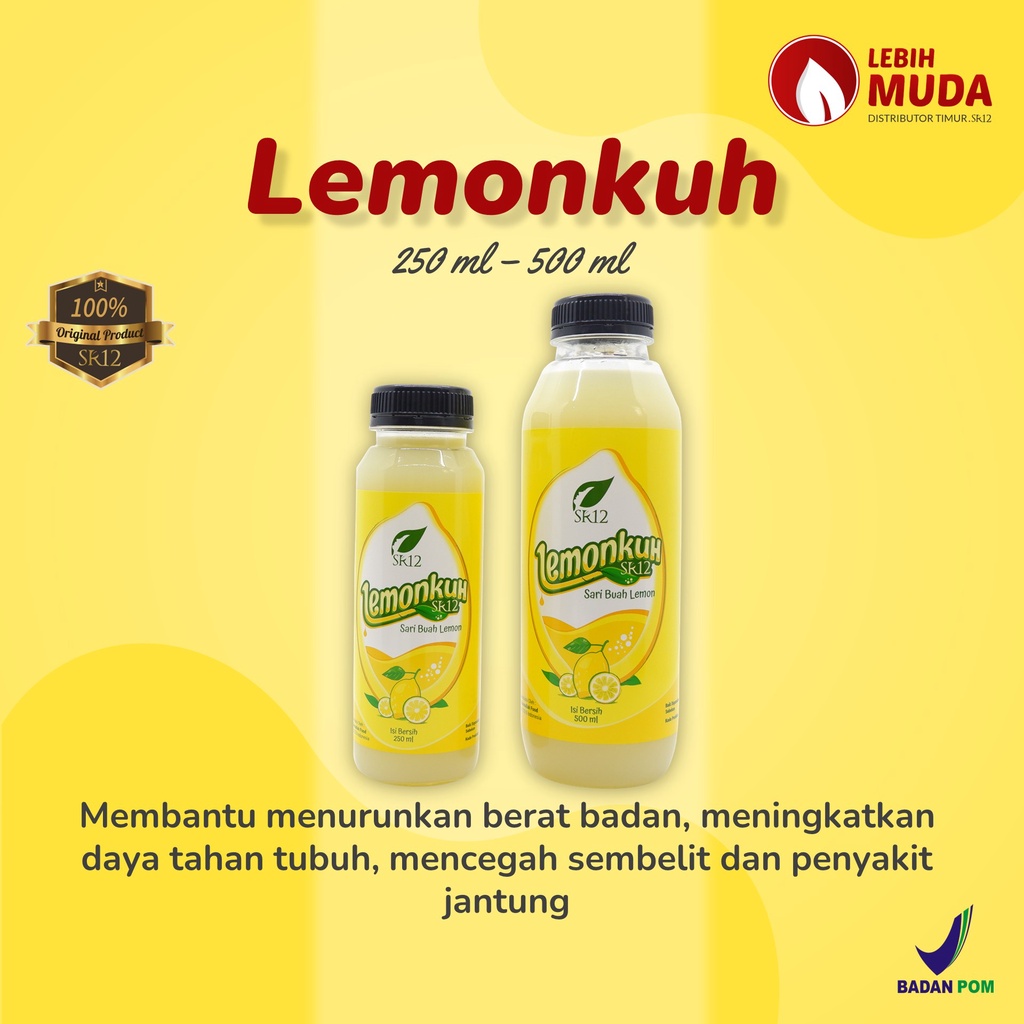 

LEMONKUH SR12 - Sari Lemon Original SR12 / Minuman Nutrisi Diet Detox Herbal Pelangsing Alami
