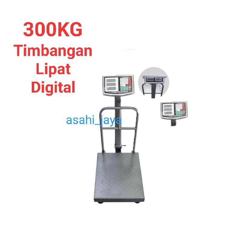 Timbangan Lipat/Duduk digital kapasitas 300 KG Pagar / Elektrik platform Scale 300kg