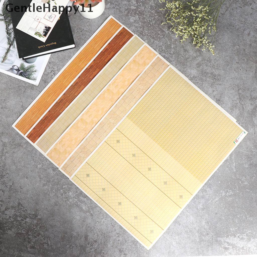 Gentlehappy Mainan Miniatur Stiker Dinding / Lantai Skala 1: 12 Untuk Dekorasi Rumah Boneka