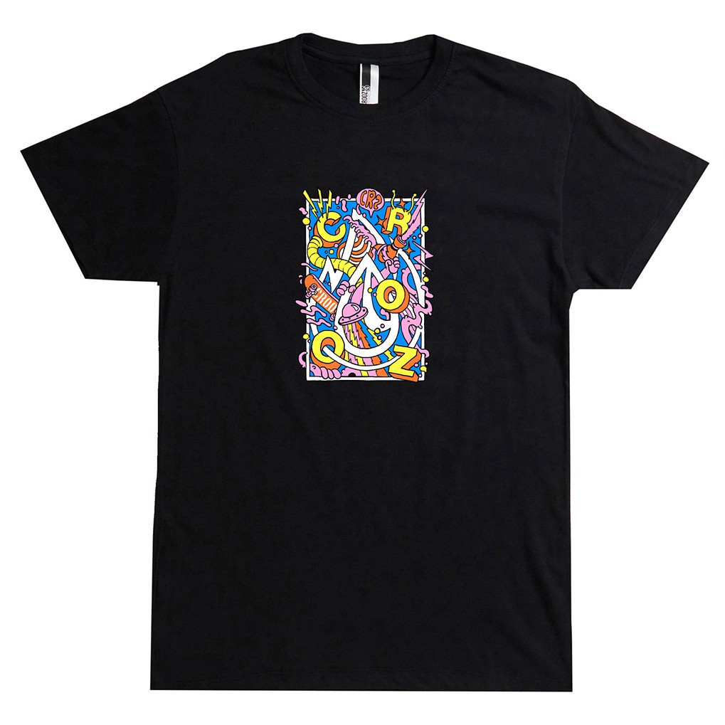 CROOZ DISTORTION TSHIRT BLACK Original Kaos