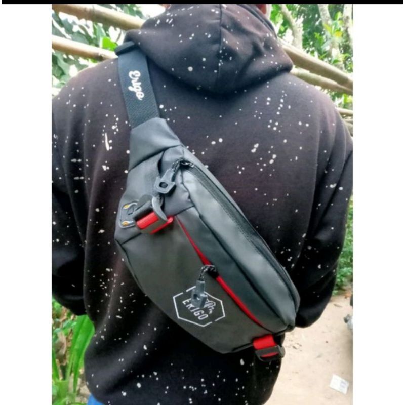 Tas Waistbag Erigo Tas Selempang Waterproof Pria Wanita Termurah