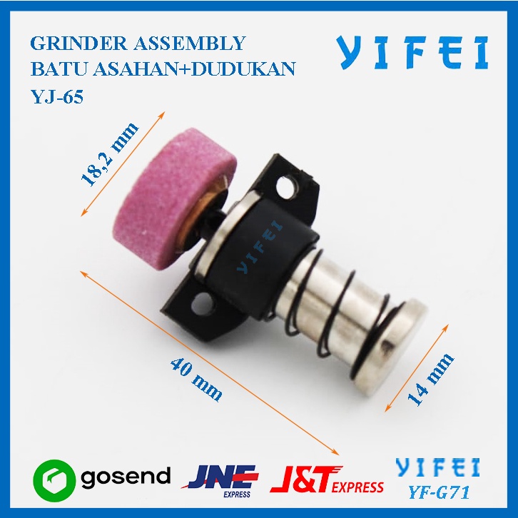 GRINDER ASSEMBLY YIFEI YF-G71/BATU ASAHAN+DUDUKAN YJ-65