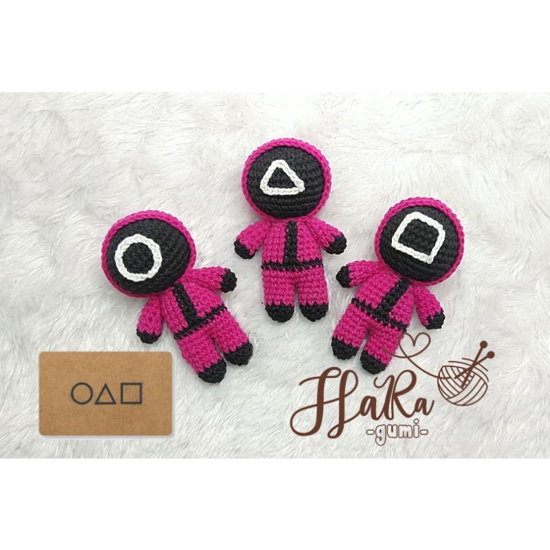 Boneka Rajut/Gantungan Kunci Squid Game HaRagumi