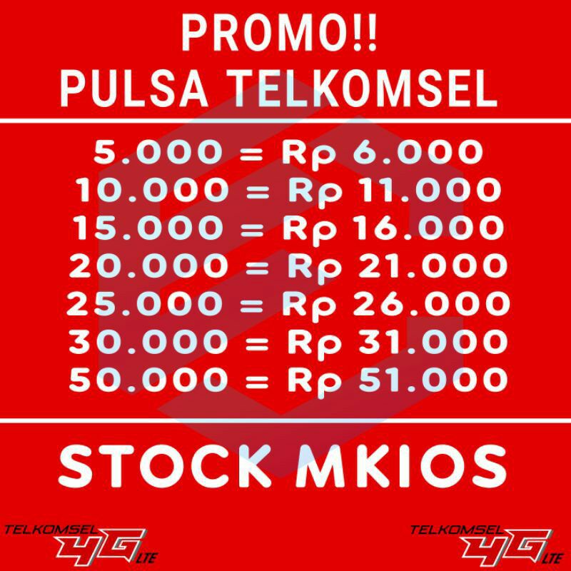 Pulsa Telkomse Mkios murah