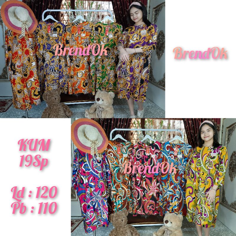 Daster KENCANA UNGU Lengan 3/4 Ld120