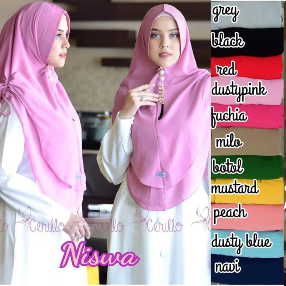 KHIMAR SYARI HIJAB FASHION MUSLIM NISWA ORIGINAL CERILLO