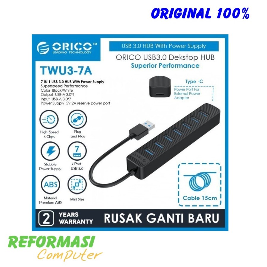 ORICO TWU3-7A 7-Port USB 3.0 HUB