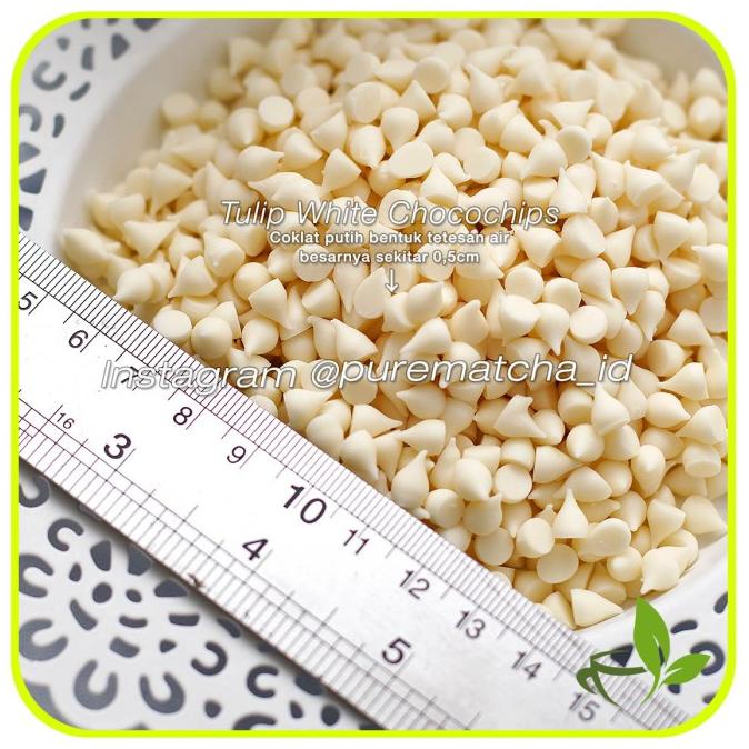 

Compound White chocolate chips Tulip Cokelat chip putih white 500 gr TERLARIS TERPERCAYA ORIGINAL