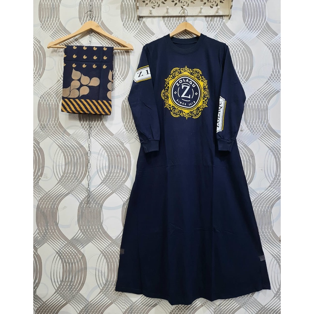 Paket hemat Gamis ZOLAQU set HIJAB