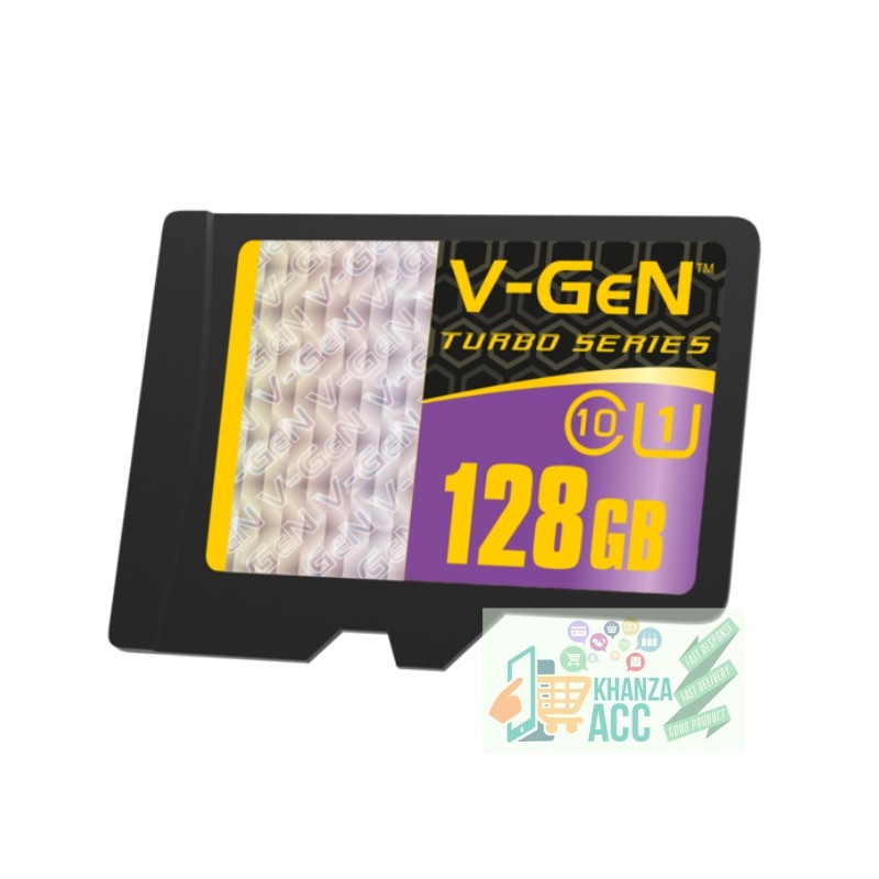 KHANZAACC VGEN 128GB Memory Hp Micro SD Class 10 Turbo Series