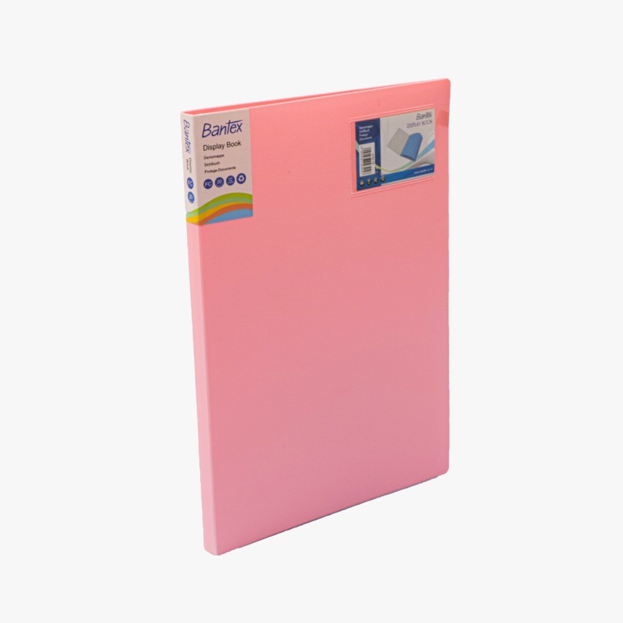 

Bantex Display Book PP 20 Pockets Folio Musky Pink 3183 74