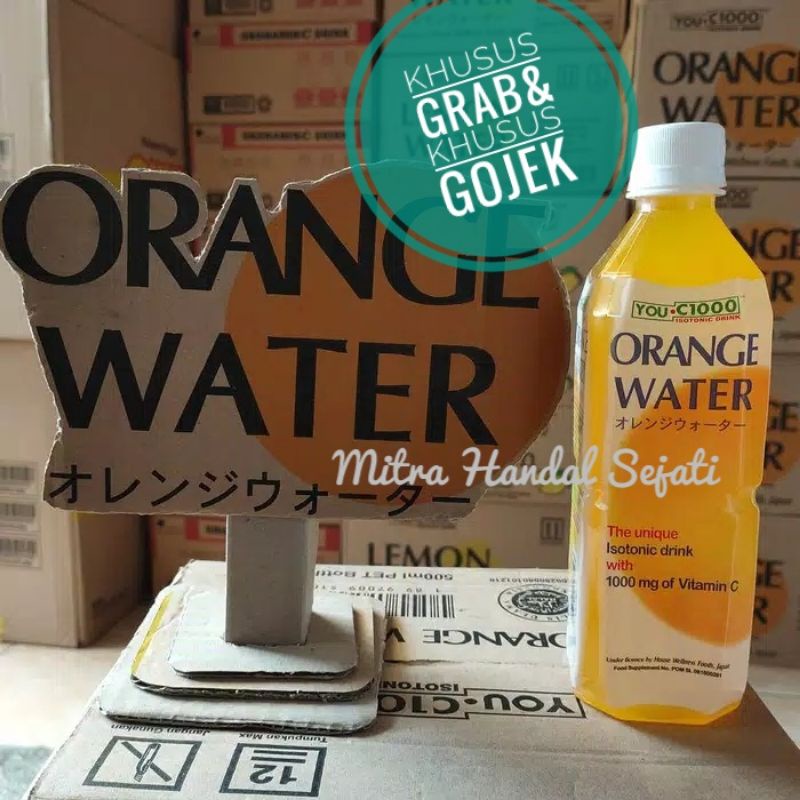 Jual You C1000 Water Orange Lemon 1 Dus Is 24pcs X 500ml Vitamin C 1000 Indonesia Shopee Indonesia