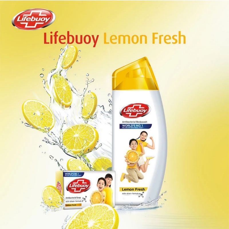 LIFEBUOY Sabun Mandi Cair Lemon Fresh Pouch 400ml