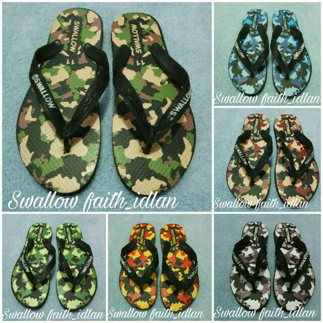 Sandal swallow Army Sendal jepit pria swallow army