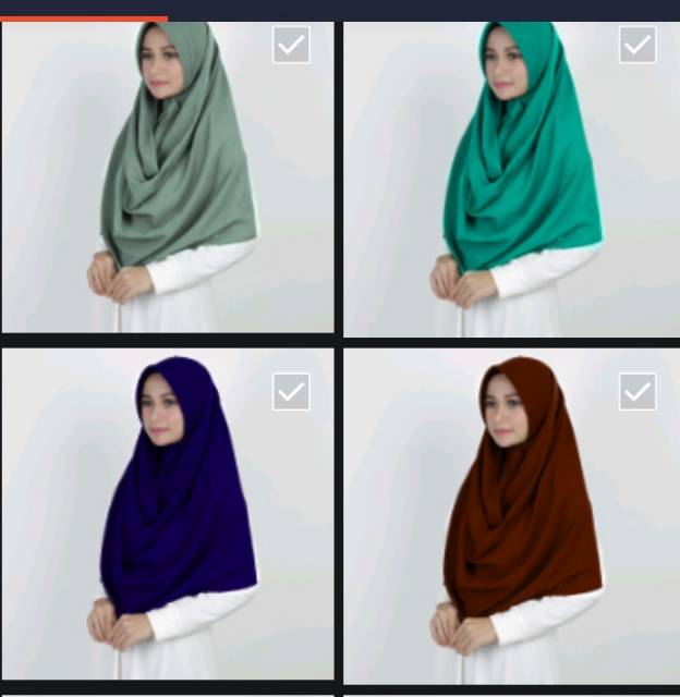 HIJAB KERUDUNG PASHMJNA PASMINA INSTAN PET ANTEM PAD ANTI TEMBEN  ONE SLOOP BAHAN DIAMOND CREPE