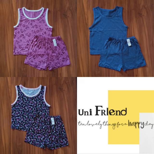 1-11thn SETELAN UNIFRIEND ORI setelan anak unifriend setelan unifriend baju tidur anak kaos anak