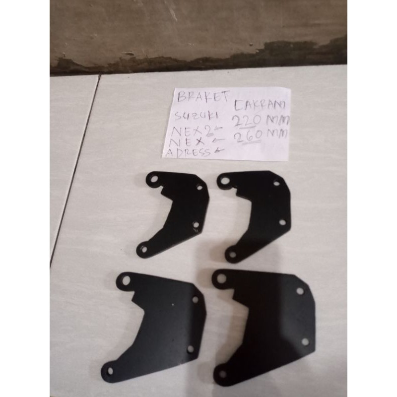 braket cakram Suzuki Nex Suzuki address Nex 2 lebar 220mm 260mm