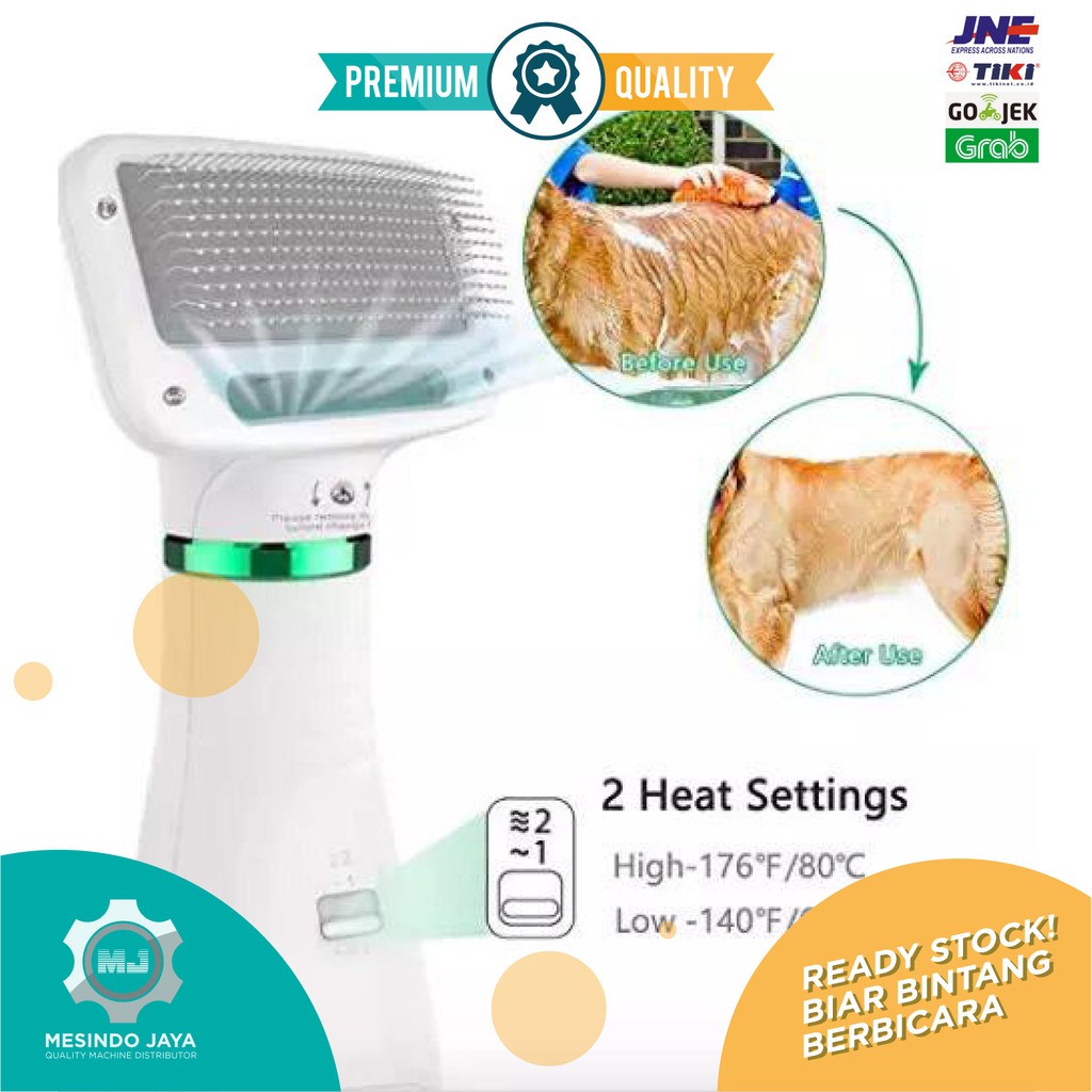 Sisir Pengering Bulu Hewan Anjing Kucing 2 in 1 Pet Grooming Brush Dryer Dog Cat Multifunction 2in1