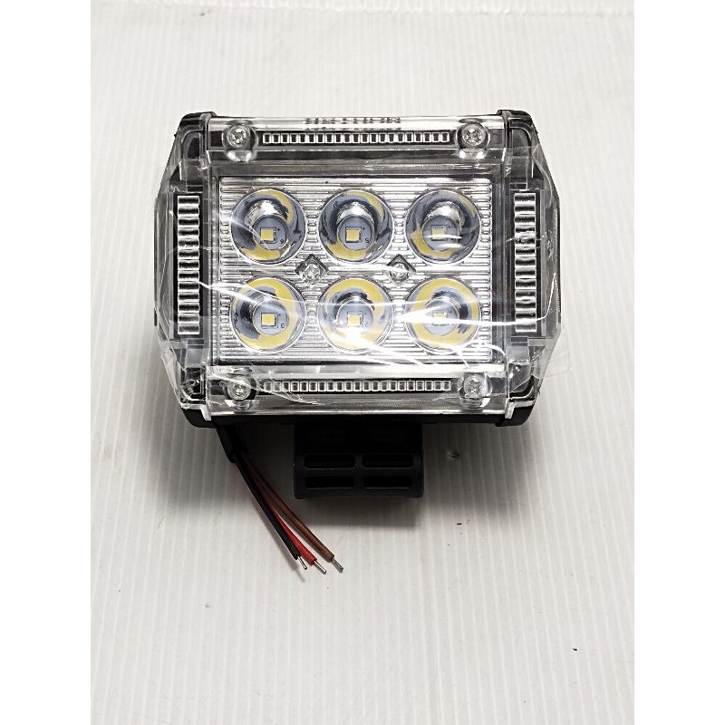 Lampu LED CWL 6 Mata Blitz RGB Flash Angel Tembak Sorot Motor Senja Angle