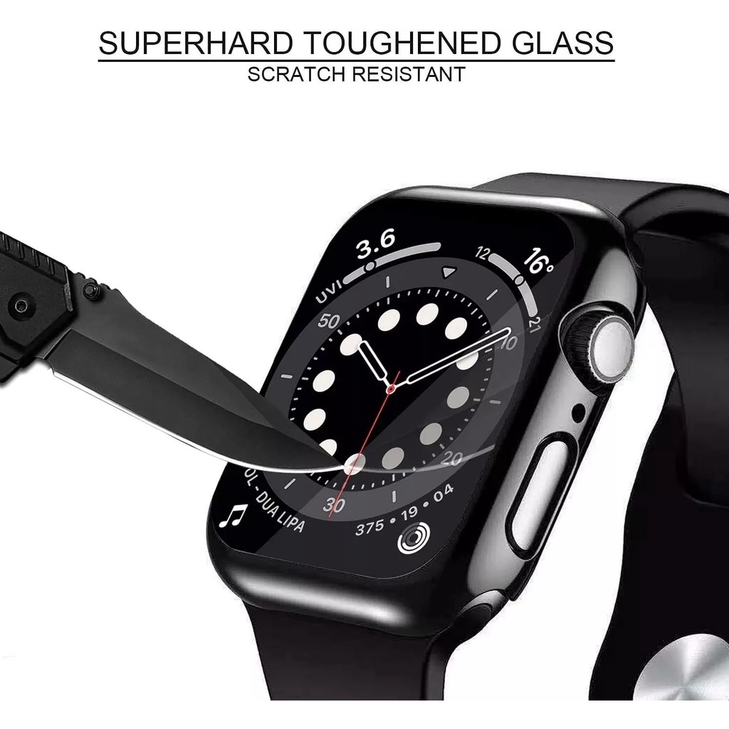 BUMPER HARD CASE Series 7 iWATCH 2 in 1 PELINDUNG LAYAR 41/45MM