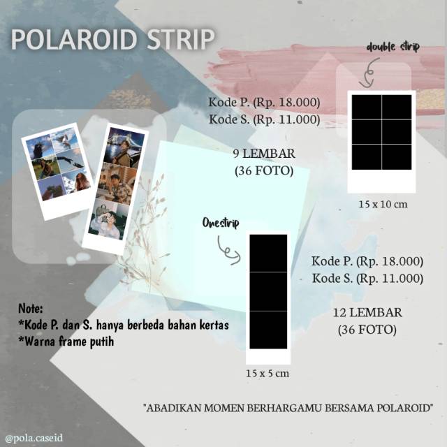 Jual Cetak Polaroid Strip Isi Foto Shopee Indonesia