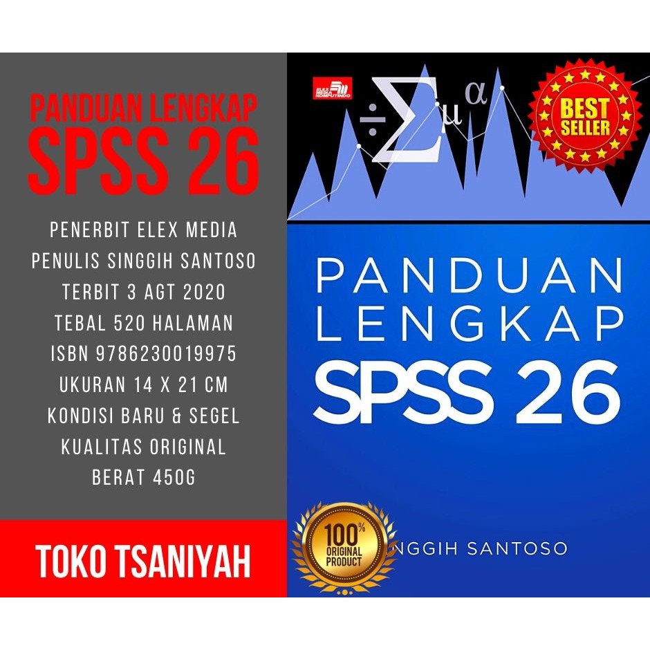 Buku Statistik Panduan Lengkap SPSS 26 Singgih Santoso Buku Statistika Buku Komputer Akuntansi