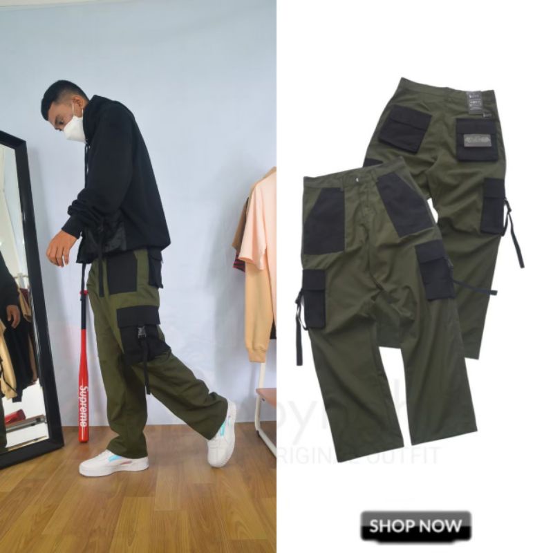 Gozeal Cargo Pants Panjang Outfit Original - Mamba Two Tone - Celana Cargo Gozeal