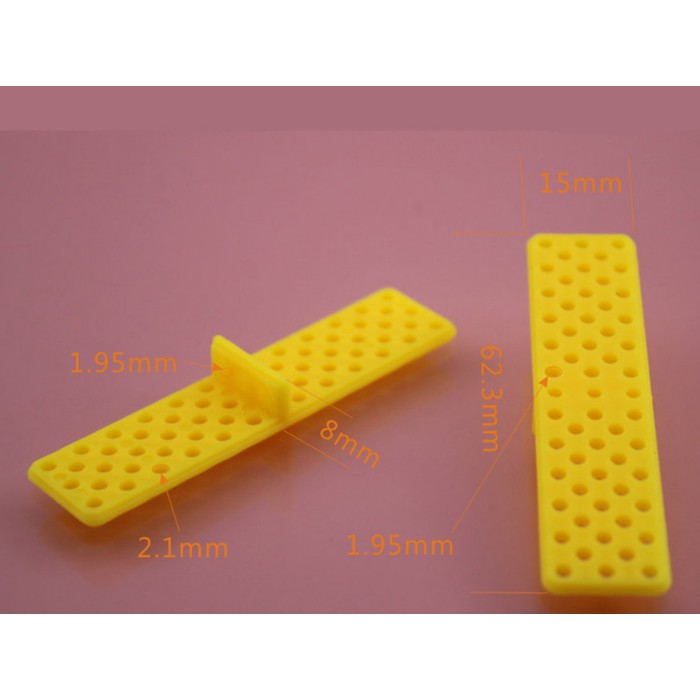 15x62.3mm plastic ABS T-shaped bracket foot sheet toy accessories part