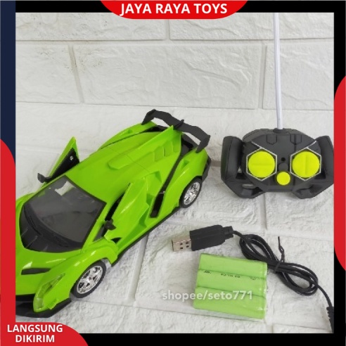 Mobil Remote control Sport Car Bisa Buka Pintu Bugti Lmbrgni Racing Speed New Edition batre cas