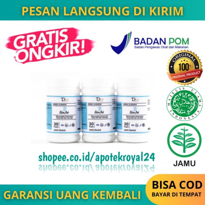 Dw Herbal Slimming D Slim Fat Obat Herbal Pelangsing Badan Asli Sedia Complexia Artropant Keto Boost