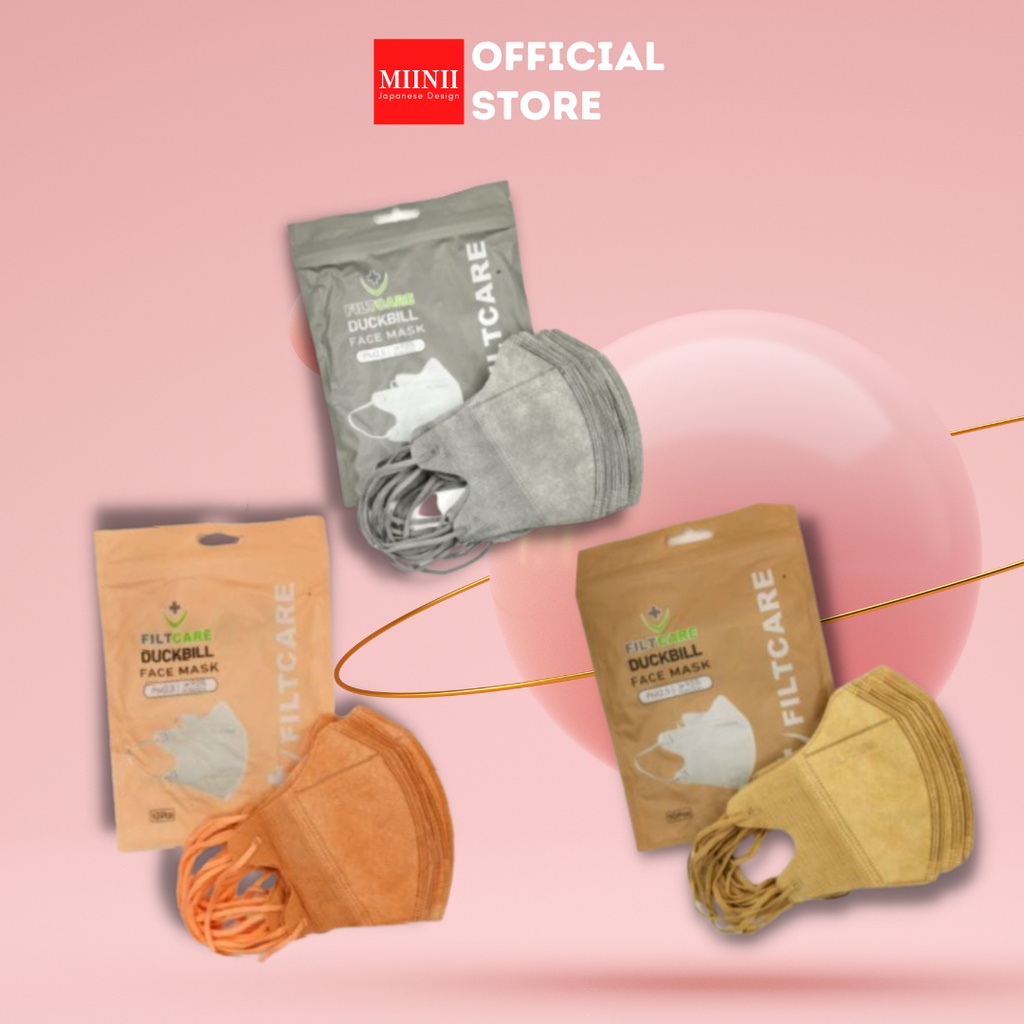 MIINII MS-21 Masker Duckbill Filtcare 4PLY Isi 10PCS Emos FiltcaseI/Masker Duckbill