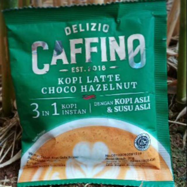  Caffino  Delizio Kopi  Latte  Choco Hazelnut 20gr Shopee 