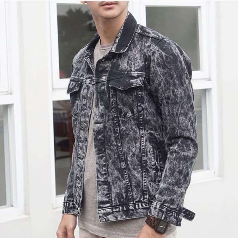 JAKET JEANS PRIA WOSHING TERBARU