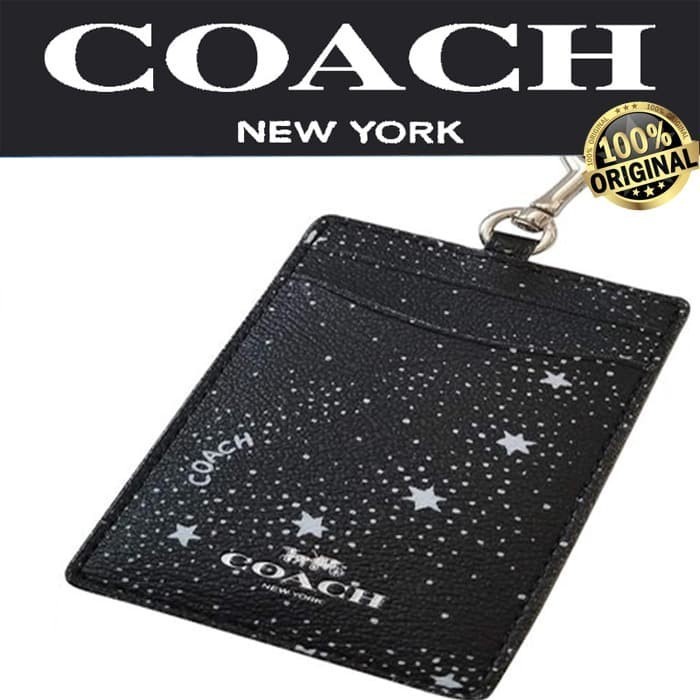 

COACH ID LANYARD Black New Star Night 100% AUTHENTIC!