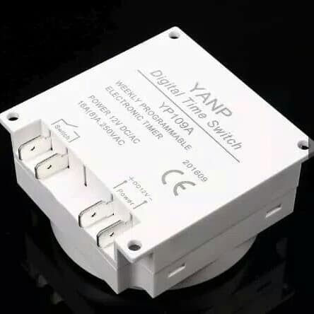 Switch Timer DC 12V 16A / Digital Programmable Timer Switch