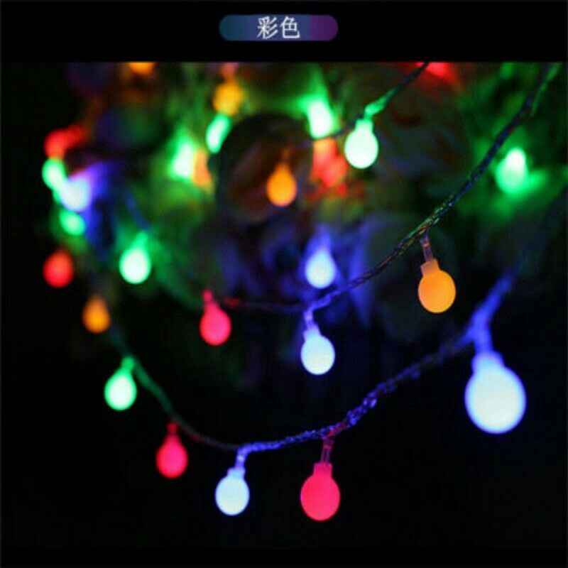 10 / 20 / 30 / 50 Lampu Natal / Kabel LED Bentuk Bola untuk Pesta Pernikahan / Outdoor