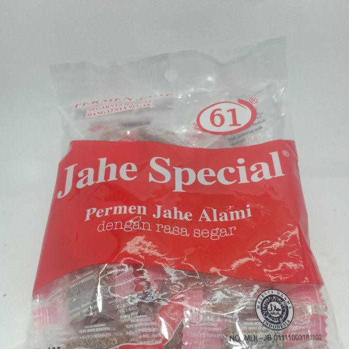 permen jahe berat 125 gr isi 30 pcs