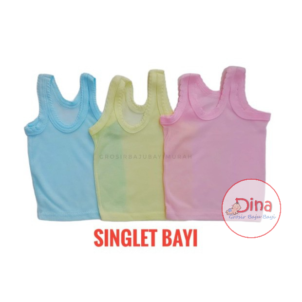 1 LUSIN singlet bayi REZA size XS