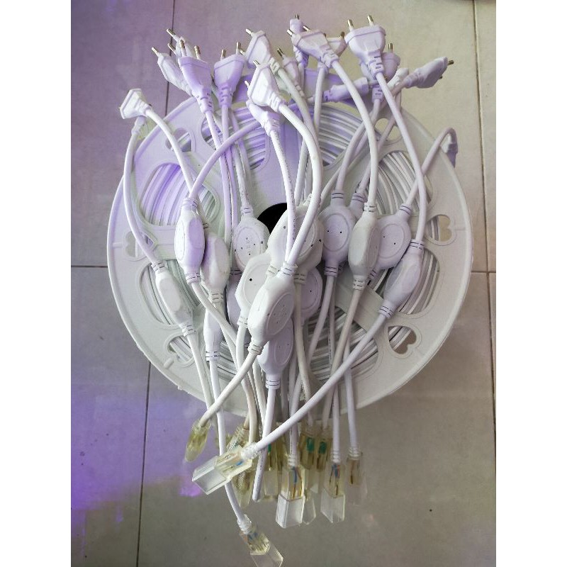 socket neon flex 220v/adaptor neon flexsibel 220v