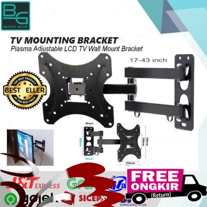 Bracket Led tv lengan 32&quot; 40&quot; 43&quot; Termurah