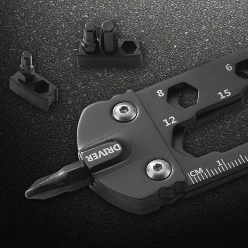 Lanfy Obeng Stainless Steel Sepeda Gunung Bersepeda Outdoor Tools Bicycle Repair Tool Multi-Fungsi Kunci Pas Penggaris