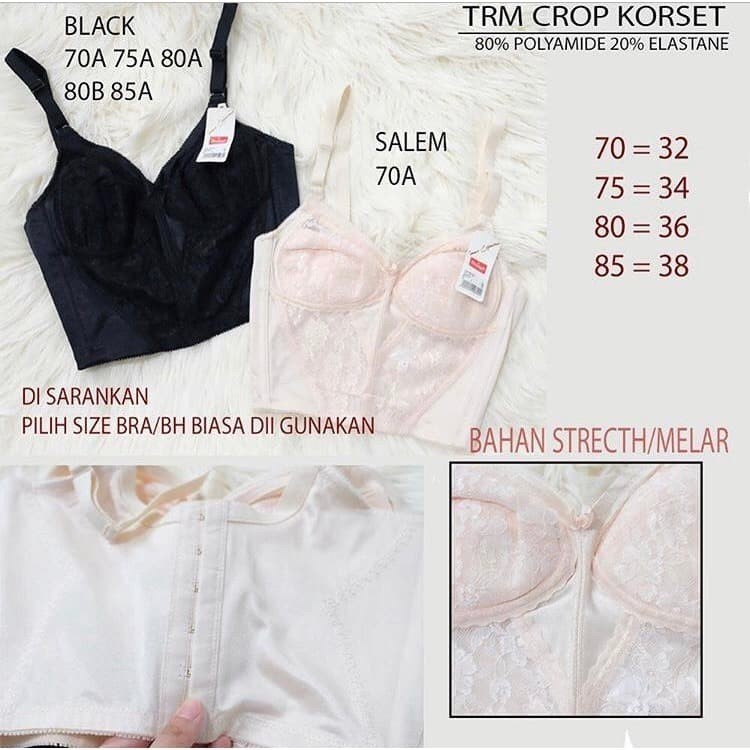 Korset Wanita Murah Triumph Crop Korset Salem