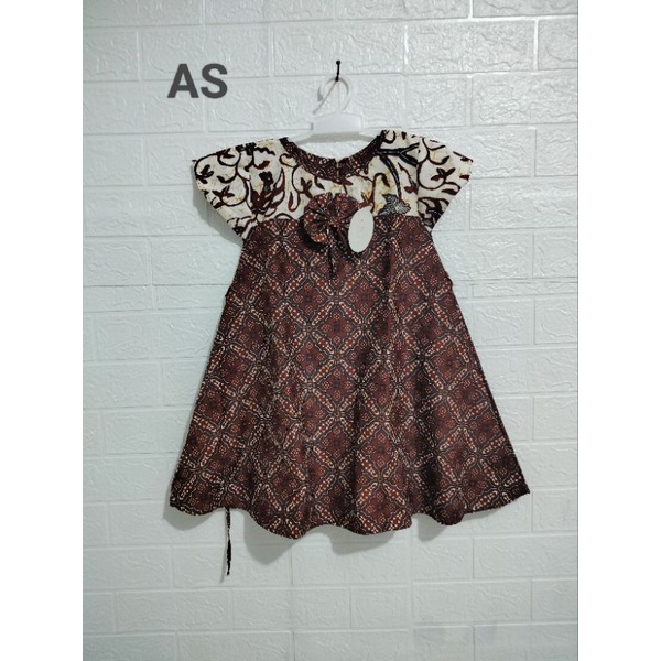 Dress Anak Batik Size S(3.5 s.d 4 THN)